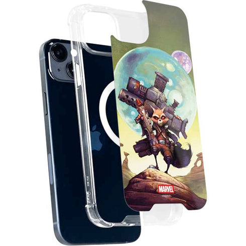 Marvel Rocket Raccoon Armored Arsenal iPhone 15 MagSafe Case